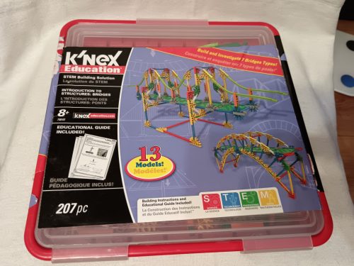 K'NEX Education hídépítő STEM szett – használt, újszerű állapotban, 207 db-os (G3)
