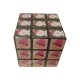 Karácsonyi/télapós mintájú mágikus kocka 6x6cm - csomagsérült új (A7)