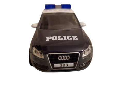 Fém rendőrautó – újszerű állapotban, 11 cm  (C3)