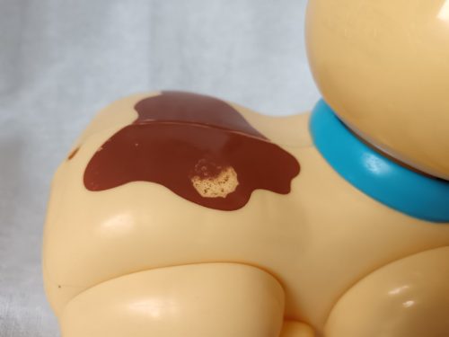 Húzható kutyus játék – használt, kopott állapotú, 15 cm  (G1)