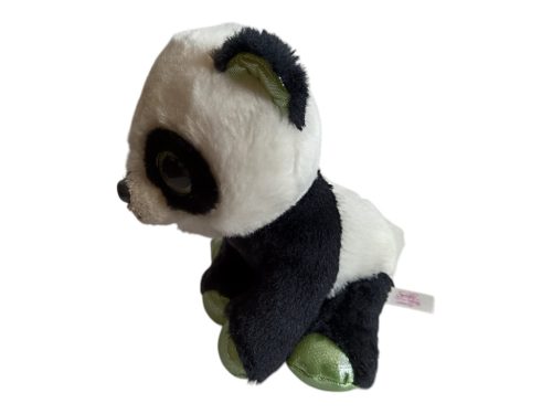 Ty panda maci plüssfigura – 18 cm, újszerű (D1)