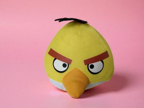 Angry Birds plüss figura, 9 cm – használt, jó állapotban  (G1)