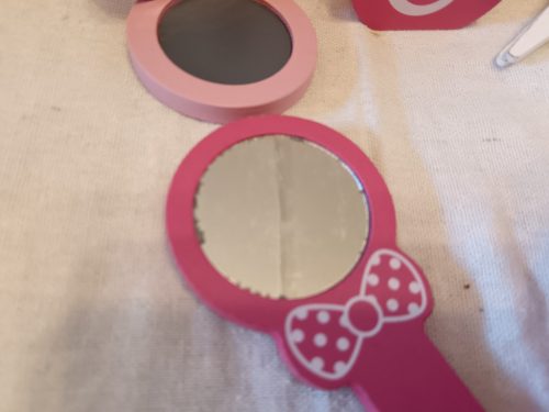 Fa fodrász szett rózsaszín táskában – használt, erősen játszott állapotban (B2) 