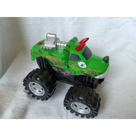   Elemes zöld dinoszauruszos szörnyautó – újszerű állapotú, 19 cm (G1) 