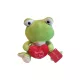 Szívecskés béka plüssjáték 26 cm - használt, újszerű (b2)