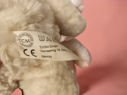 Tchibo (TCM) plüss nyuszi, 30 cm – újszerű állapotban (A7)