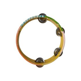 Színes fa csörgő 18 cm – használt állapotú  (G2)