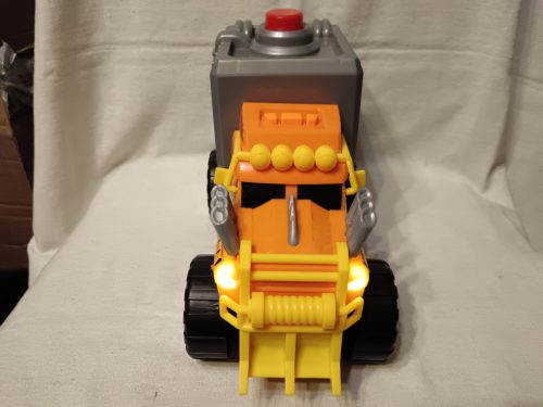 Dinós szállító kamion, 25 cm – használt, újszerű állapotban (A2)