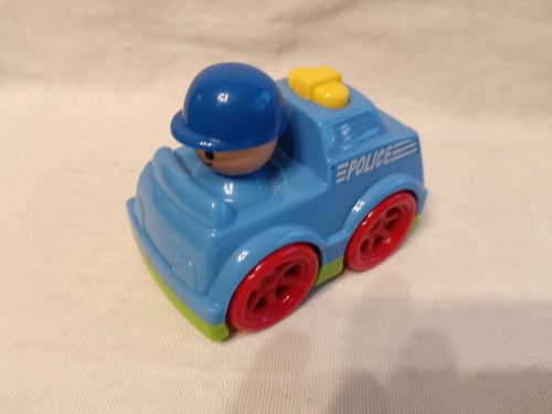 Mini rendőrautó játék – használt, újszerű állapotban, 9 cm (G4)