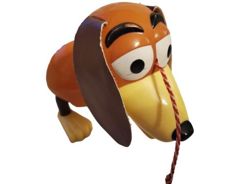 Toy Story Slinky Dog kutya figura (35 cm) – használt, jó állapotú – rugós játékfigura (C4)