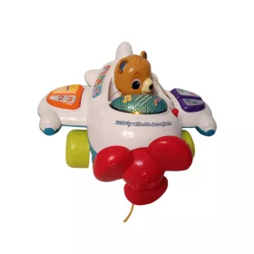   VTech 123 Fly with Me Aeroplane – Újszerű interaktív húzható és angolul tanuló repülőgép pörgő propellerrel - újszerű (D5)