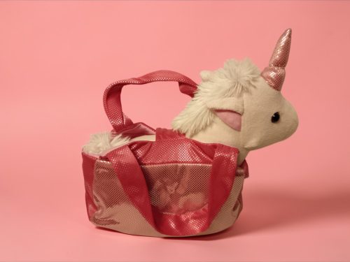 Kuschel Wools plüss unikornis táskával 25 cm -  jó állapotú (C7) 