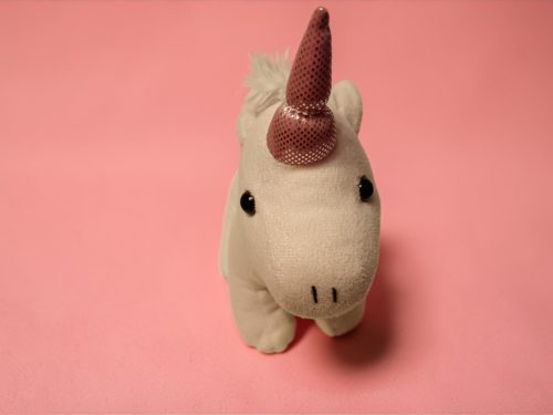 Kuschel Wools plüss unikornis táskával 25 cm -  jó állapotú (C7) 