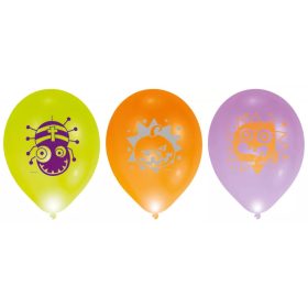 Halloween Világító LED léggömb, lufi 4 db-os (A1)