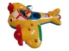 WOW Toys Johnny Jungle Plane (Johnny dzsungel repülője) 20 cm pilótával 6 cm - jó állapotú (D3)