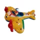 WOW Toys Johnny Jungle Plane (Johnny dzsungel repülője) 20 cm pilótával 6 cm - jó állapotú (D3)