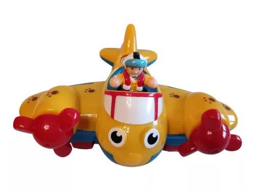 WOW Toys Johnny Jungle Plane (Johnny dzsungel repülője) 20 cm pilótával 6 cm - jó állapotú (D3)