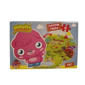   Moshi Monsters 2 az 1-ben puzzle – használt, dobozsérült, hiánytalan, 60 db-os (sz)