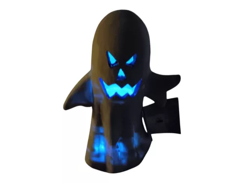 Halloween LED világító kő szellem dekoráció, 29 cm - új (D8)