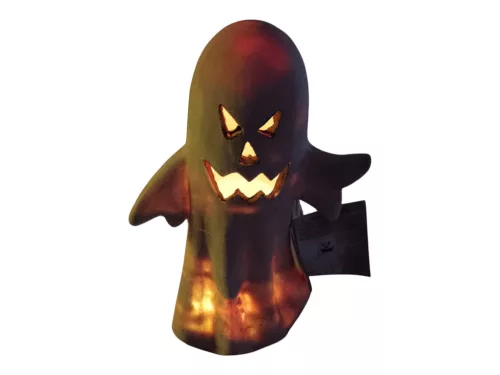 Halloween LED világító kő szellem dekoráció, 29 cm - új (D8)