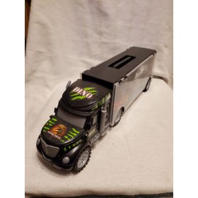   Autókat szállító, használt, újszerű állapotban lévő kamion tárolóval – 39 cm (E2)