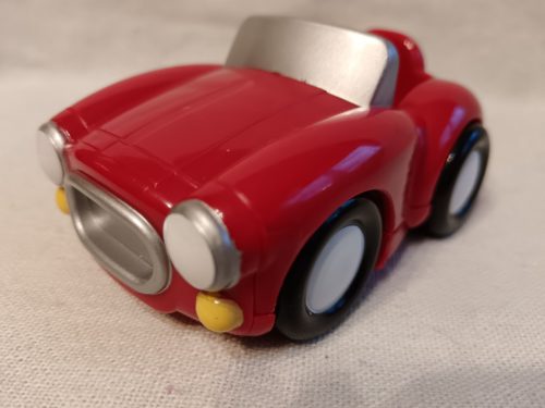 Piros kabrió kisautó – használt, újszerű állapotban, 10 cm (G4)