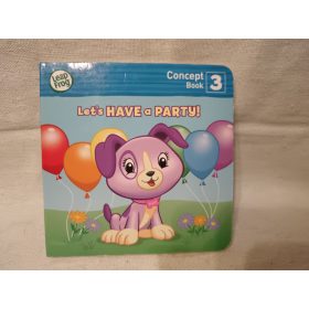   LeapFrog Let's Have a Party! könyvecske – használt, jó állapotban, 13×13 cm (G3)