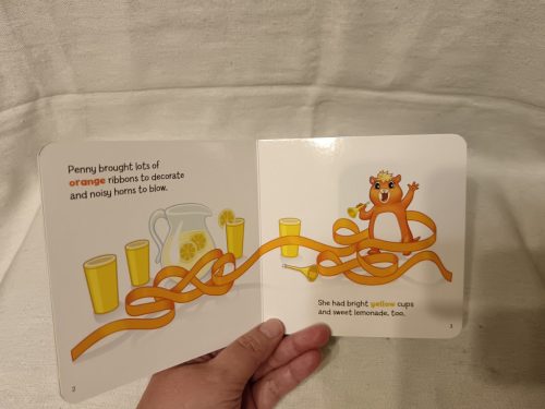 LeapFrog Let's Have a Party! könyvecske – használt, jó állapotban, 13×13 cm (G3)