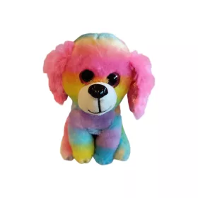 Színes kutya plüssfigura 19 cm - újszerű (C6)