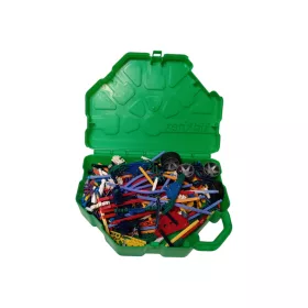   Vegyes kid k'nex és k'nex építőjáték készlet zöld kofferben - jó állapotú (G8)