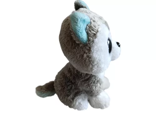 Ty csillogó szemű  husky plüssfigura 16 cm - jó állapotú (D2)