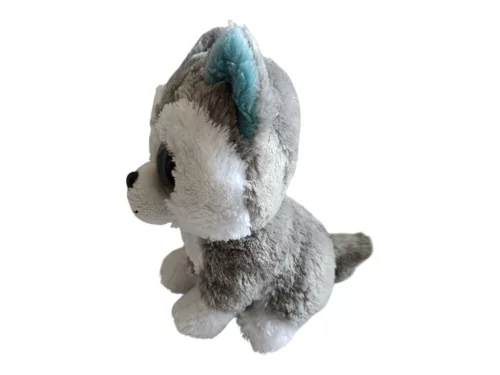 Ty csillogó szemű  husky plüssfigura 16 cm - jó állapotú (D2)