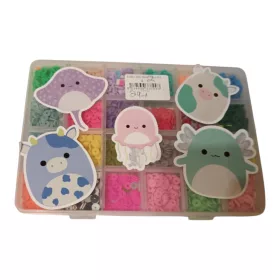   Handi Toys kreatív koronggyöngy készlet kiegészítő 24 fakkos tárolóban (Squishmallows matricákkal díszített) - újszerű (A1)