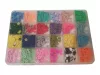 Handi Toys kreatív koronggyöngy készlet kiegészítő 24 fakkos tárolóban (Squishmallows matricákkal díszített) - újszerű (A1)