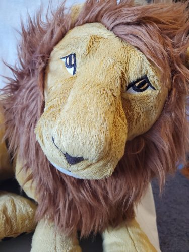 Használt Plüss fekvő oroszlán (D5)