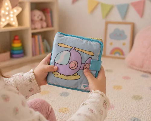 Simba textil babakönyv, 14 cm – használt állapotban (d3)