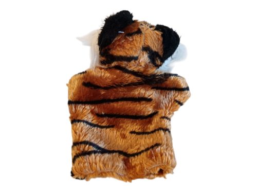 Tigris báb plüssfigura – 20 cm, jó állapotú (B1)