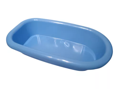 Kék kád játékbabáknak, 39 cm - használt (E2) 