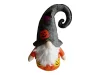 Halloween-i narancssárga ruhás világító manó, 35 cm - új (D8)