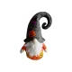 Halloween-i narancssárga ruhás világító manó, 35 cm - új (D8)