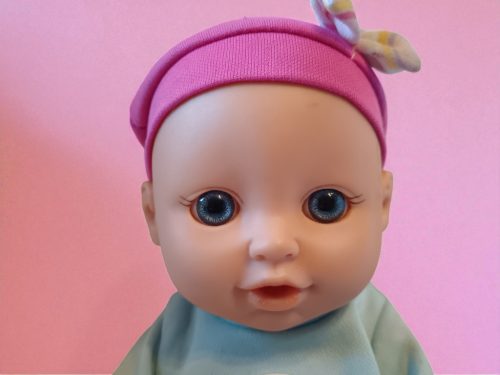 Élethű baba, 25 cm – használt, jó állapotban (G2) 