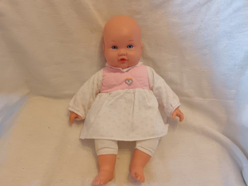 ASDA játékbaba babában, 34 cm – használt állapotban (B2)