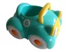ELC Early Learning Centre mosolygós türkizkék játékautó, 15 cm – jó állapotú (D6)