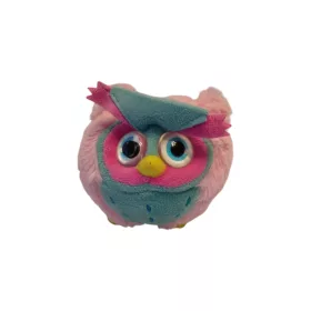   Flo's Toys csillogó szemű rózsaszín bagoly plüssjáték 12 cm – használt, újszerű (A6)