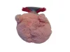 Flo's Toys csillogó szemű rózsaszín bagoly plüssjáték 12 cm – használt, újszerű (A6)