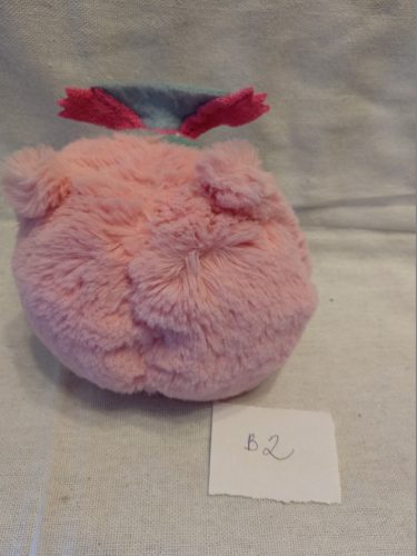 Használt Flo's Toys csillogó szemű bagoly plüss – rózsaszín (B2)