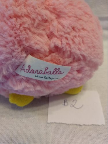 Használt Flo's Toys csillogó szemű bagoly plüss – rózsaszín (B2)