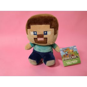  Minecraft Steve plüssfigura, 20 cm – újszerű állapotban (C7)