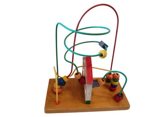 Használt állapotú házikós fa golyóvezető (A6)