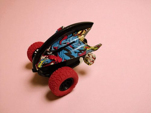 Comansi Graffiti piros kaszkadőr autó – használt, újszerű állapotban (10 cm) (G2) 